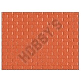 Plastic Sheet - Red Brick 