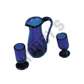 Glass Pitcher And Cups