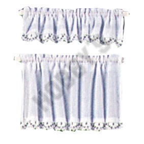 White Cottage Set Curtains