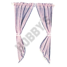 White Tie Back Curtain