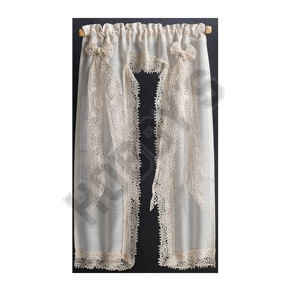 Ecru Victorian Priscillas Curtain