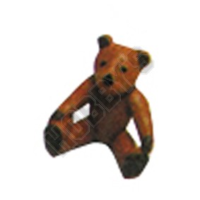 Toy Teddy Bear - Metal Miniature