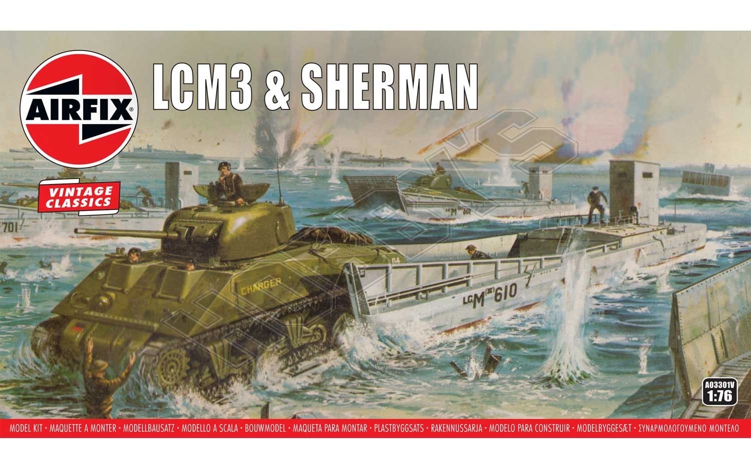 Airfix - Lcm3 And Sherman AW