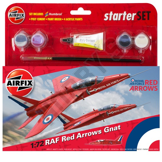 Airfix Kit - RAF Red Arrows Gnat           