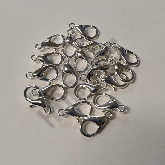 Lobster Clips Silver 12.0mm
