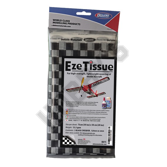 Eze Tissue Black Chequer