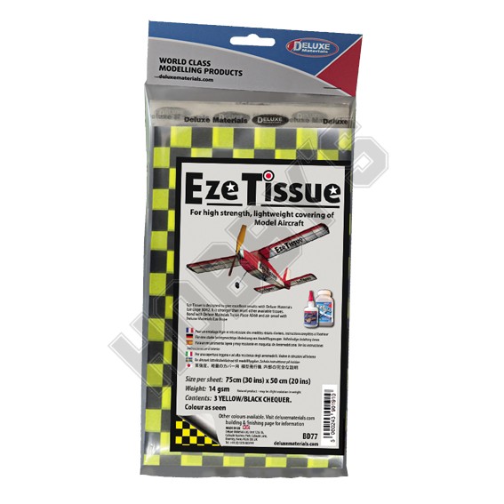 Eze Tissue Black/Yellow Chequer