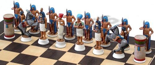 Egyptian Ramsis II Chess Set side 
