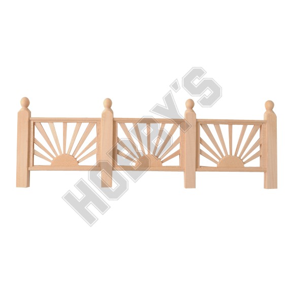 Wooden Rising Sun Fencing