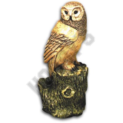 Garden Moulds-Owl On Log