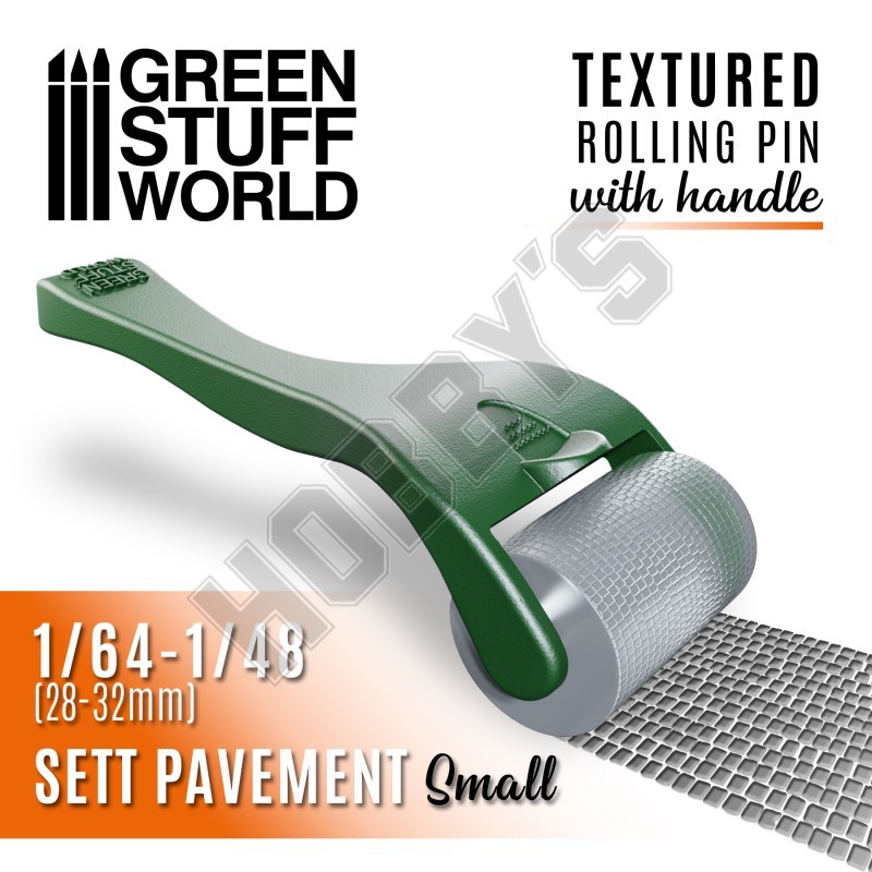 Rolling pin with Handle - Sett Pavement Small