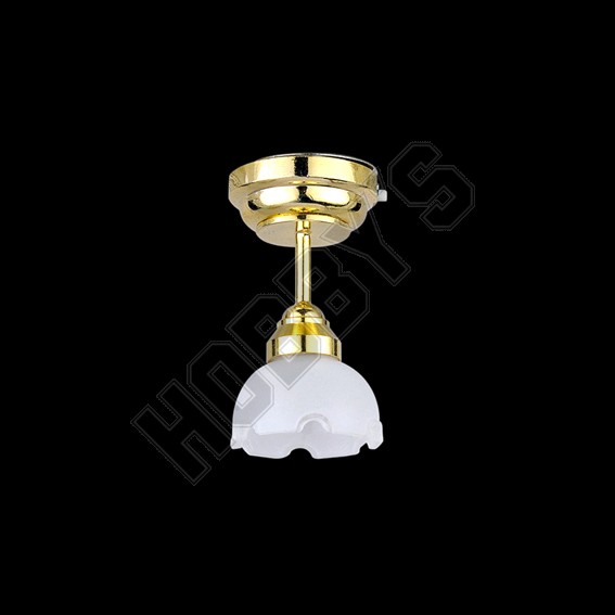 Round Fluted Ceiling Light    