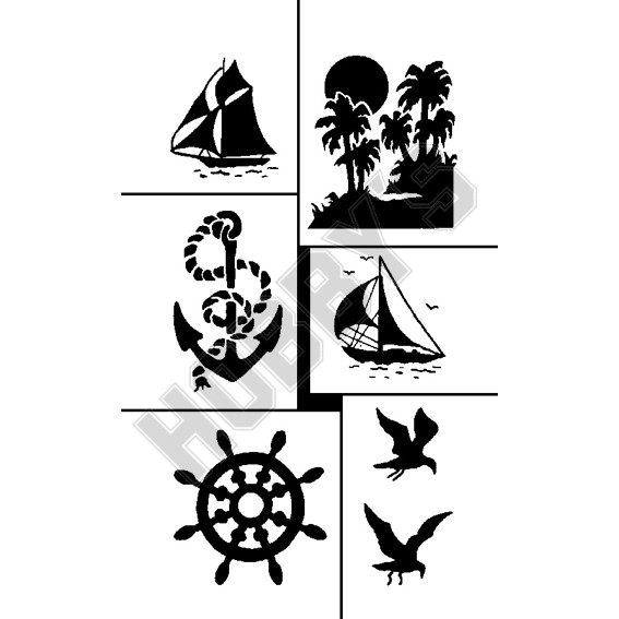 Stencil - Various Boating