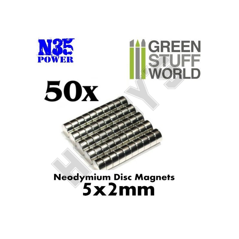Neodymium Magnets 50Pcs 2x5mm