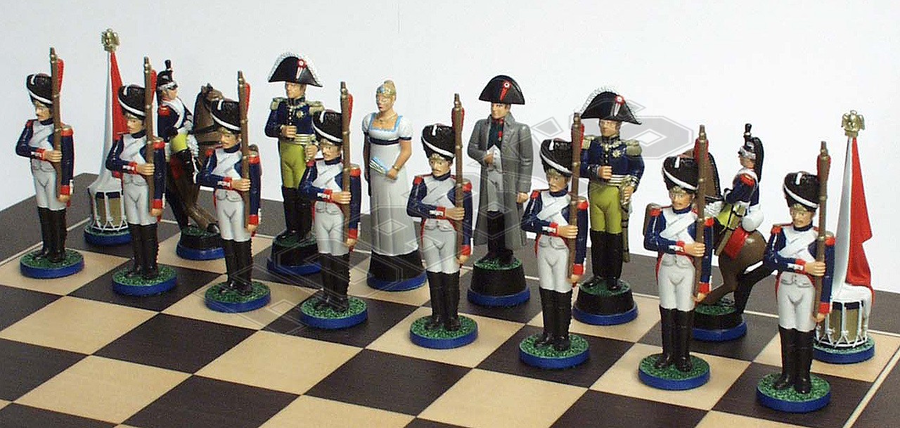 Complete Napoleon chess set