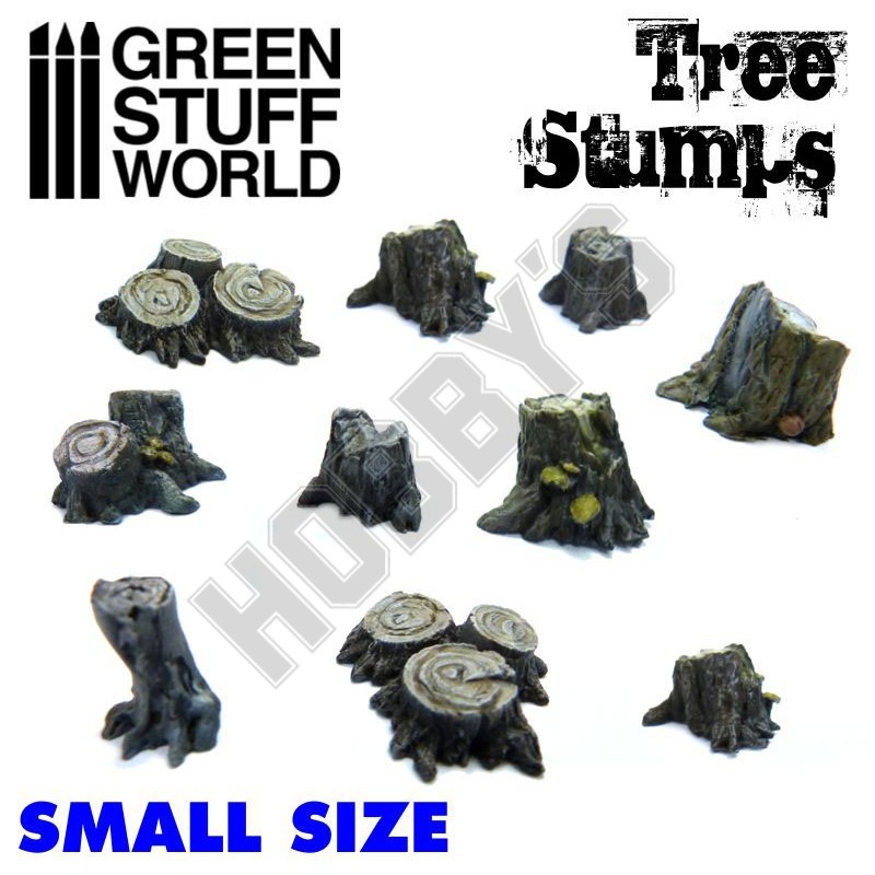 Resin Tree Stumps Small - 10Pk