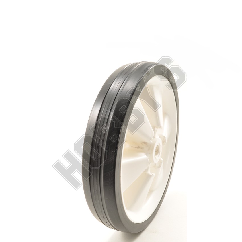 White Centre/Black Ribbed Tyre