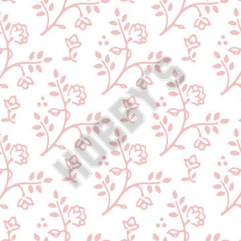 Wallpaper - Julia Pink On White