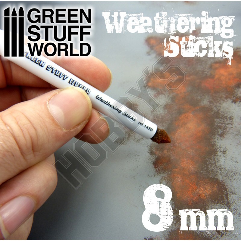 Weathering Brushes 8mm 3Pk