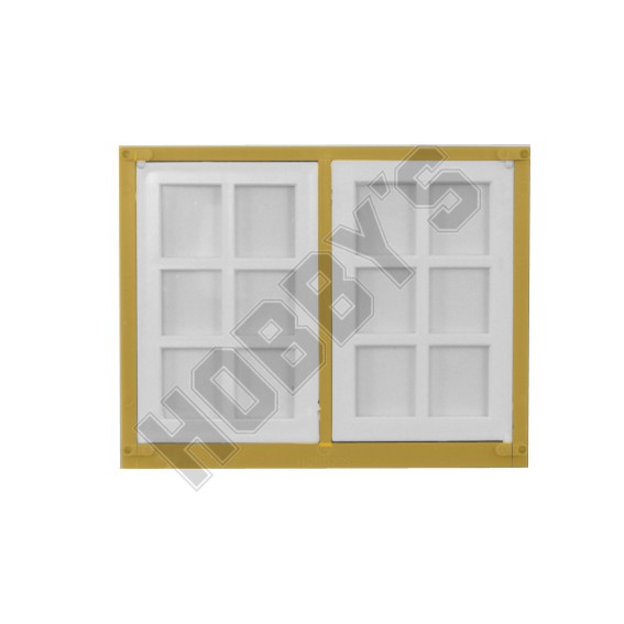 Georgian Double Window (Yellow Frame)