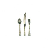 Silverware 3 Pieces - Metal Miniature