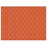 Plastic Sheet Embossed Roof Tile Red
