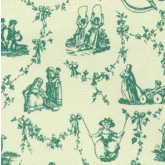 Child's Play Wallpaper - Green On Ivory