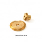 Brass crown and pinion gear