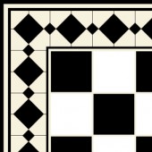 Tiles - Black On White