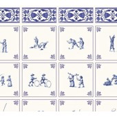 Delft Childhood Games Wallpaper