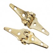 Gold-Plated Brass Triangular Hinge