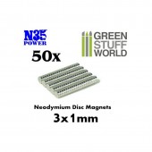 Neodymium Magnets 50Pcs 1x3mm