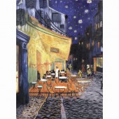 Terrace At Night - Oil Painting 