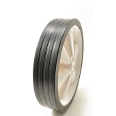 White Centre/Black Ribbed Tyre 