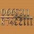 Arabic Numerals - 3/4"