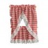 Red Gingham Kitchen Curtain