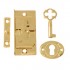 Brassed Box Lock and Key Set