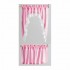 Pink Ruffled Cape Curtain