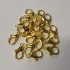 Lobster Clips Gold 12.0mm
