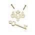 Gold-Plated Chippendale Keyplate