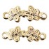 Gold-Plated Double Flower Drawer Pull