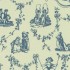 Childs Play Wallpaper - Blue On Ivory